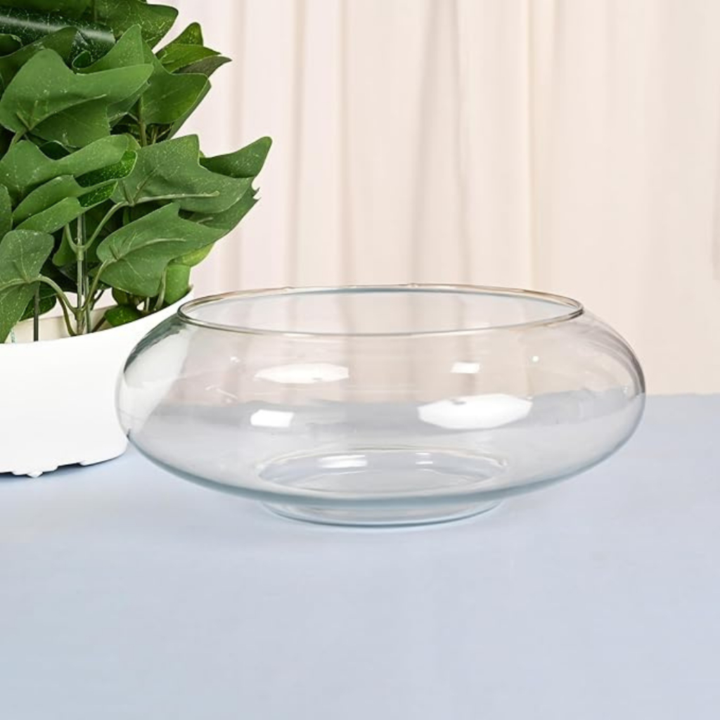 Vaso Aquário Redondo Decoração Vidro Terrário 1,4L (Promoção) em Oferta na Shopee