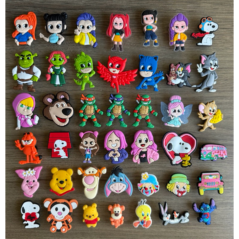 Aplique Emborrachado para Babuche de Personagens Diversos em Oferta na Shopee