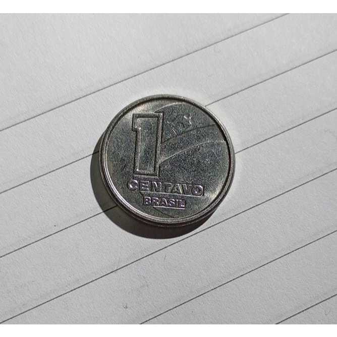 Moeda Brasil 1 Centavo 1989 – Beija-flor – Cruzado Novo – Numismática