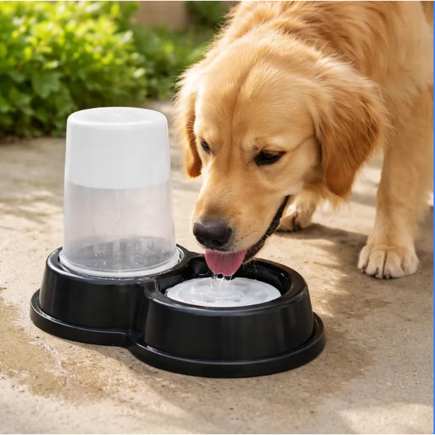 Comedouro ou bebedouro pelo longo automático com bóia Menplast 1,5 litros em Oferta na Shopee