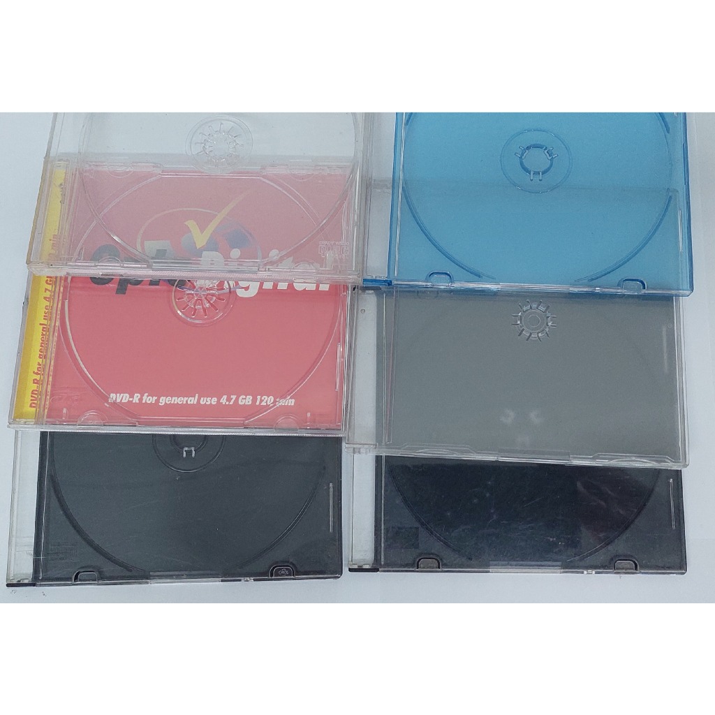 Lote 5 CAPA CD - TRANSPARENTE ou PRETO (Usado)