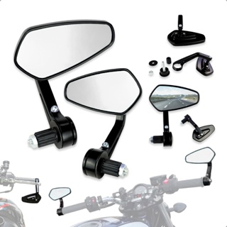Retrovisor Acessorios Para Moto Retrovisor Cafe Racer Ponta Guidão Custom Metal Universal Aluminio em Oferta na Shopee