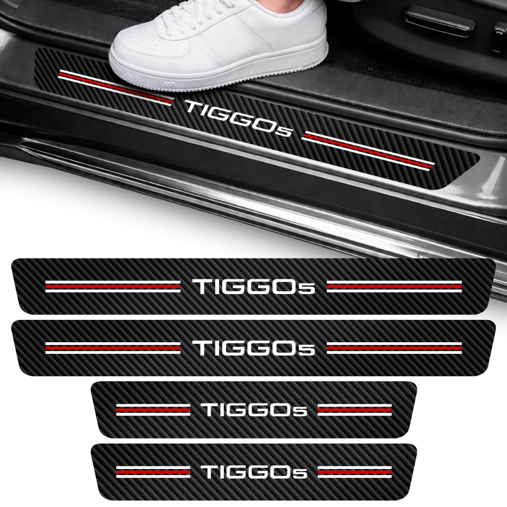 Kit Soleira Tiggo 5x Vinil Adesivo Portas Proteção Suv 5 X