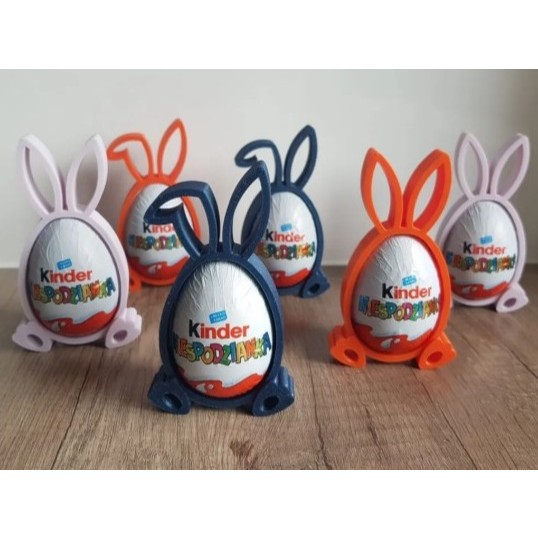 kit 6 suporte ovo kinder Coelhinho - Decoração de Páscoa para Kinder ovo