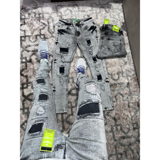 xama jeans calça jogador Masculina Skinny rasgados city denim lançamento 2026 em Oferta na Shopee