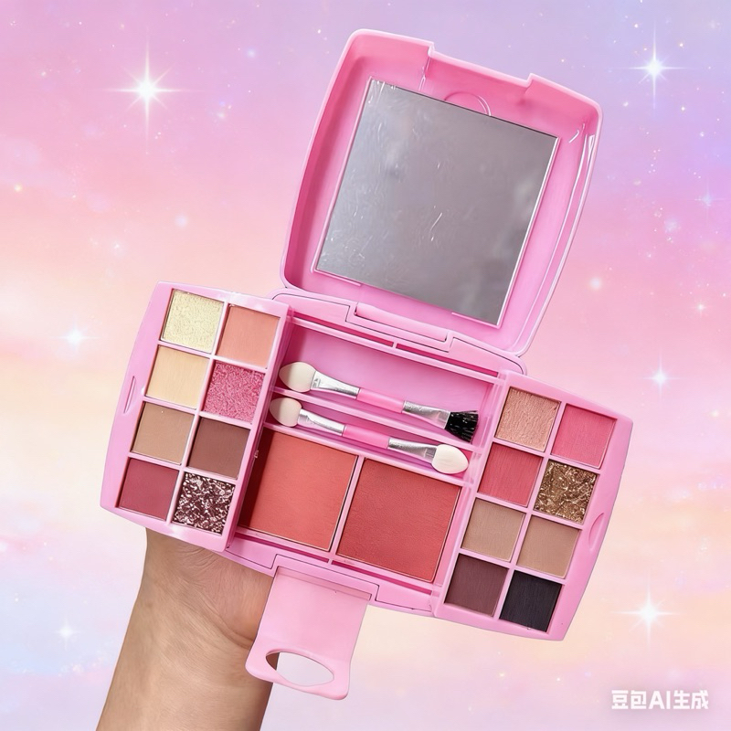 Estojo Kit De Maquiagem Completo amor anjo maleta de maquiagem com sombras para palpebras/blush/iluminador AM-MS045 em Oferta na Shopee