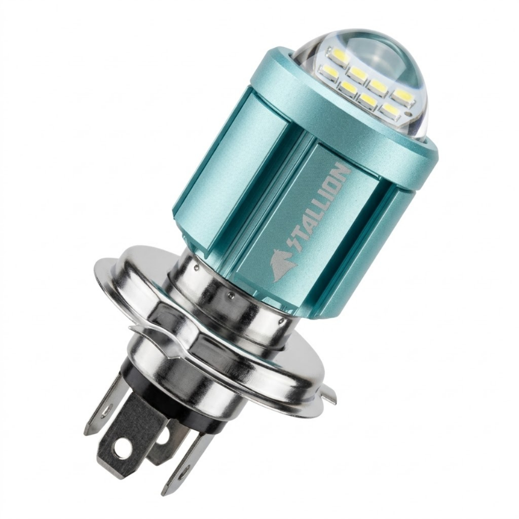 Lâmpada Led H4 Super Branca Para Moto Cg Fan Titan Start Cargo 125 150 160 Xre Farol 6500k Projetor em Oferta na Shopee