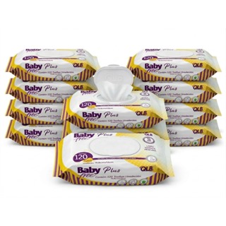 Caixa com 10 Lenços/Toalhas Umedecidas Baby Free Plus c/ 120 Unidades Cada – Tampa FlipTop em Oferta na Shopee