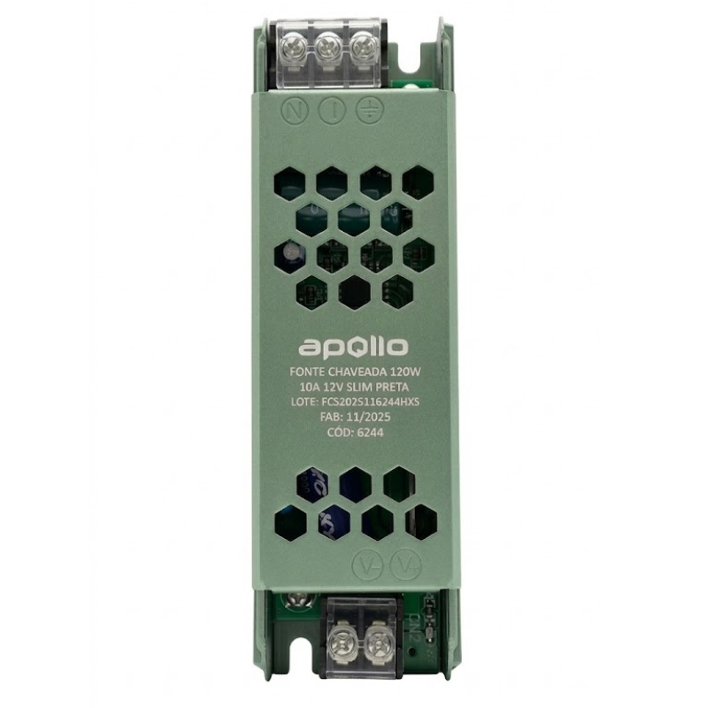 Fonte 12V 10A 120W Slim para Fita LED / Luminária - Chaveada Profissional em Oferta na Shopee