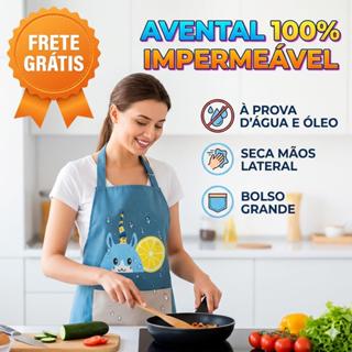 Avental de Cozinha Impermeável À Prova d'Água Anti Óleo Seca Mãos Rápido Fofo - Envio 24h em Oferta na Shopee