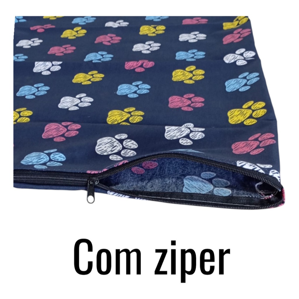 capa de tecido capa pra colchonete pet capa 70cm x 1m com zíper