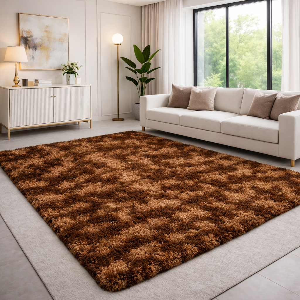 Tapete Peludo Felpudo De Sala Ou Quarto Luxo 2,00 X 1,50 Antialérgico Fofinho