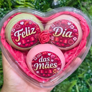 10 Kits com 3 sabonetes Natura para presente ou lembrancinha no coração de acetato em Oferta na Shopee