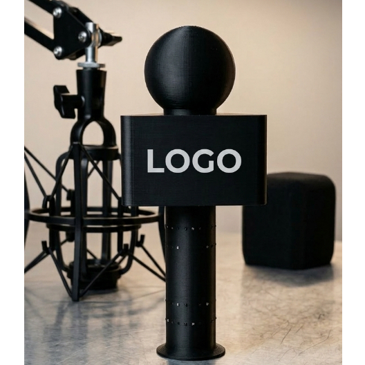 Cubo De Microfone Mic Flag Com Sua Logo 20cm Para Youtuber KAIDI
