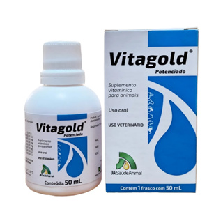 JAsaudeanimal Vitagold Potenciado 50ML em Oferta na Shopee
