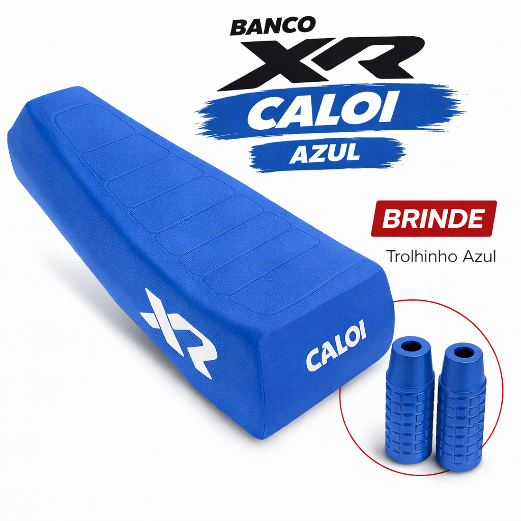 🏍️ Banco XR Caloi com kit Presilhas  + Brinde Trolhinho na Cor do Banco