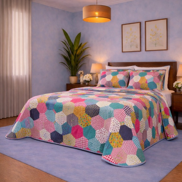 Kit Colcha Cobre Leito Luxo Casal Queen Dupla Face + 2  Porta - Travesseiros | *SUPER OFERTA*