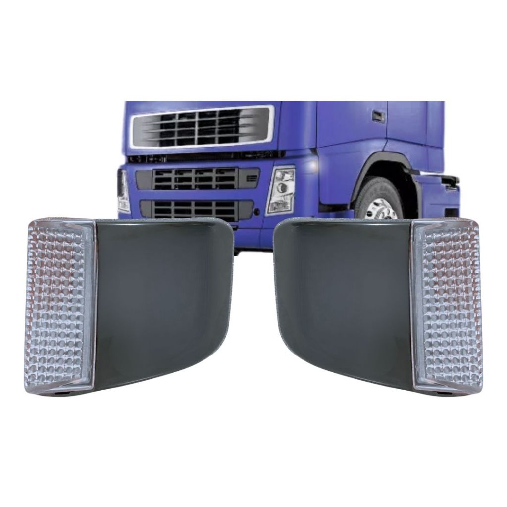 Kit Lanterna Pisca Seta Dianteiro Para Volvo FH Após 2004 + Capa Gauer 20826211 20826213