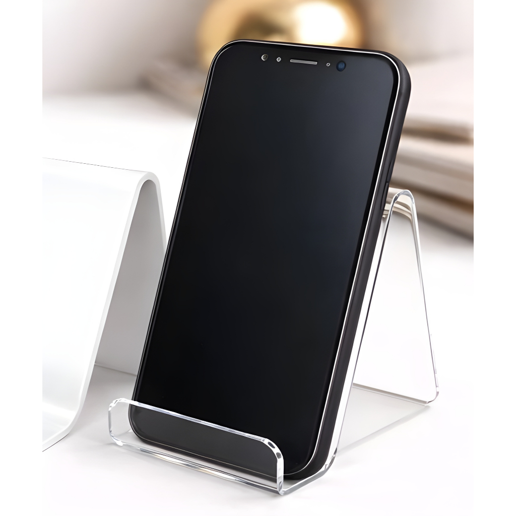 Expositor de Celular (KIT 10-20 UN) Suporte de Mesa/Vitrine em Acrílico, Display PorTa Celulares