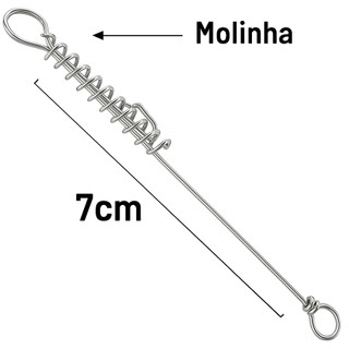 Kit 100 Castor Empate Pesca 26x05 26x07 26x10cm Traira Piranha Pesqueiro Rio Esportiva Material Lago