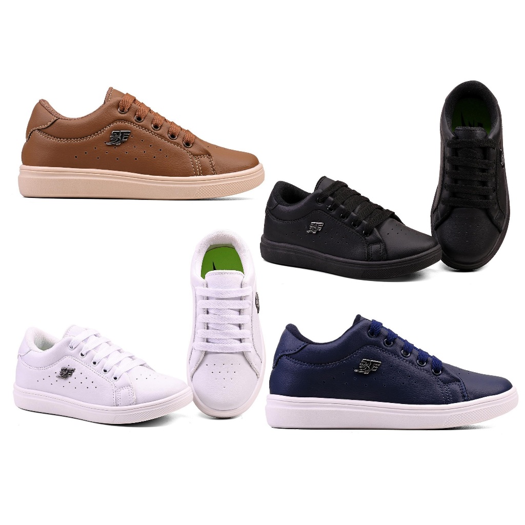 kit 2 tenis infantil sapatenis escolar skatista resistente esportivo casual formatura casamento em Oferta na Shopee