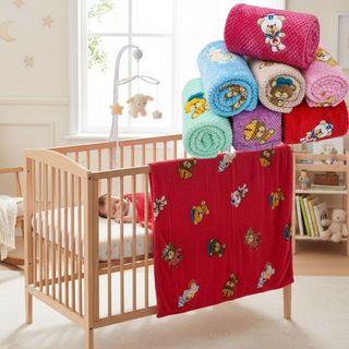 Manta Cobertor Infantil Bebê Peluciada Ursinhos 90x110cm