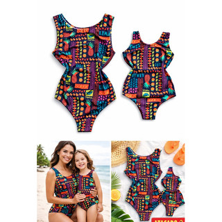 Maiô Tal Mãe Tal Filha Estampado Floral | Kit Mãe e Filha Moda Praia | Presente Dia das Mães”