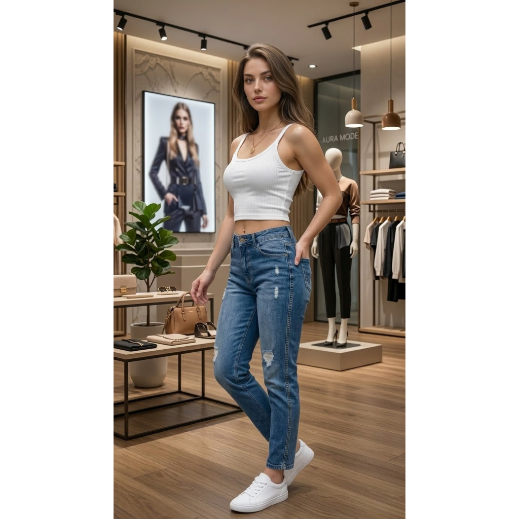 Cropped Feminino Elegante Casual Com Alça com Bojo Tecido Canelado Premium Confortavel