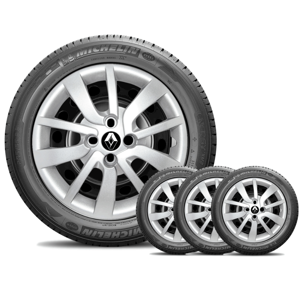 Kit 4 Calotas Aro 15 Sandero/Logan 14-20 - Prata TOP
