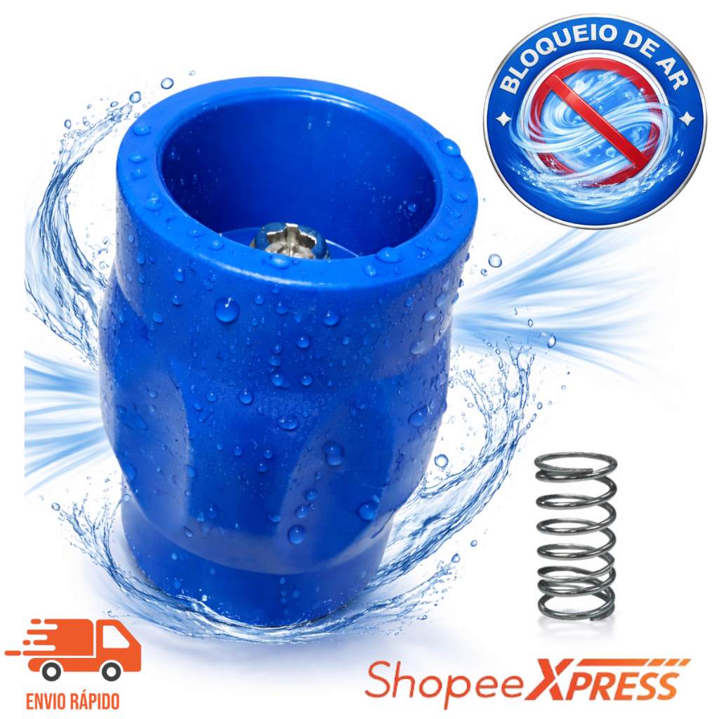 Válvula bloqueadora de ar hidrômetro e caixa d"água economia conta de água