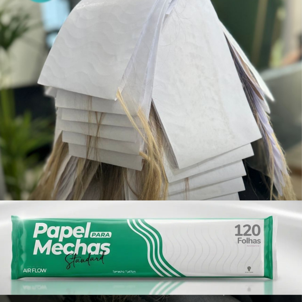 Papel Para Mechas Standard 11x47cm 120 Folhas