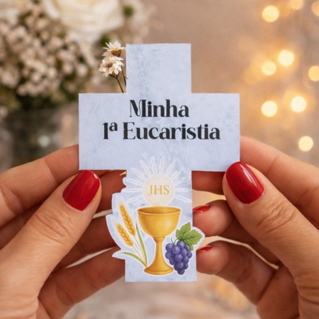 Kit  Porta Bis em Cruz Pascoa Lembracinhas Mimo Cristã "Ele Vive( não acompanha fita dupla face)