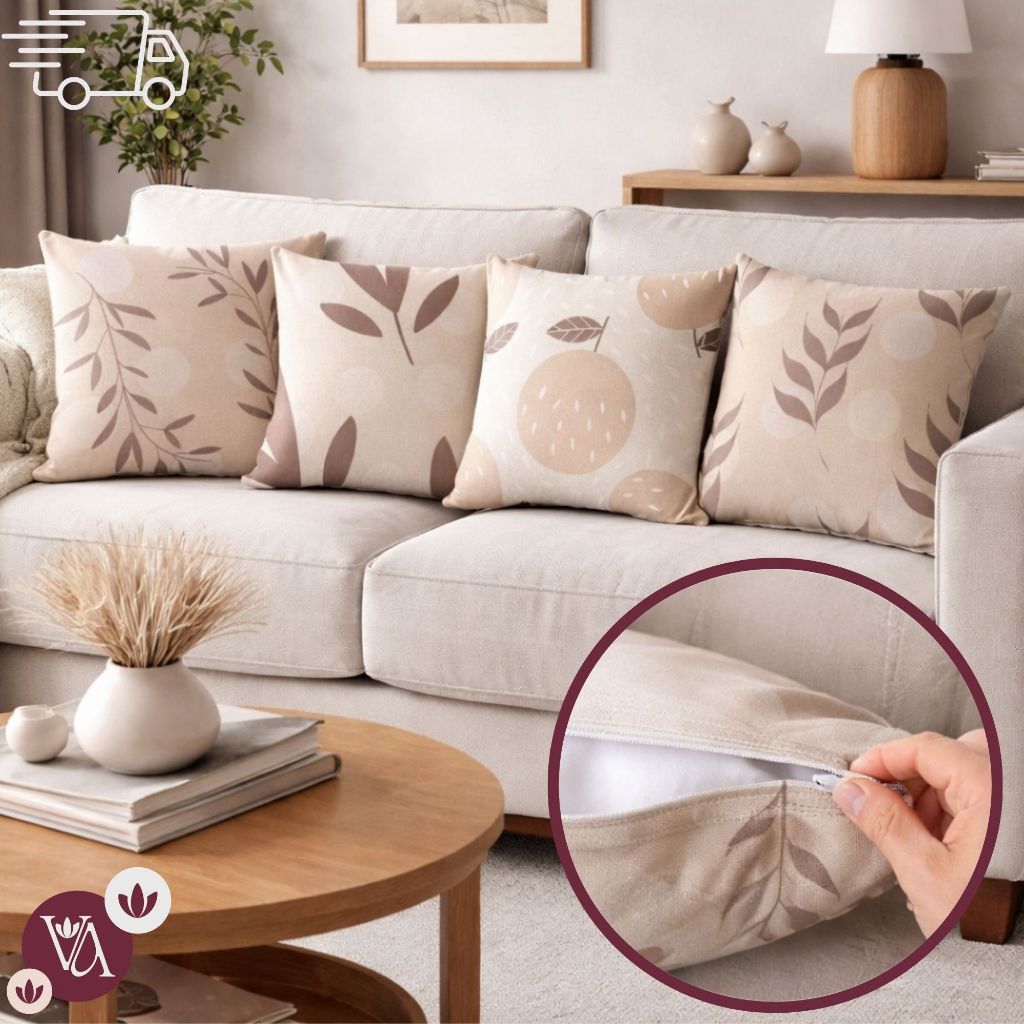 Kit 04 Capas De Almofada 45x45 De Luxo Estampa Digital