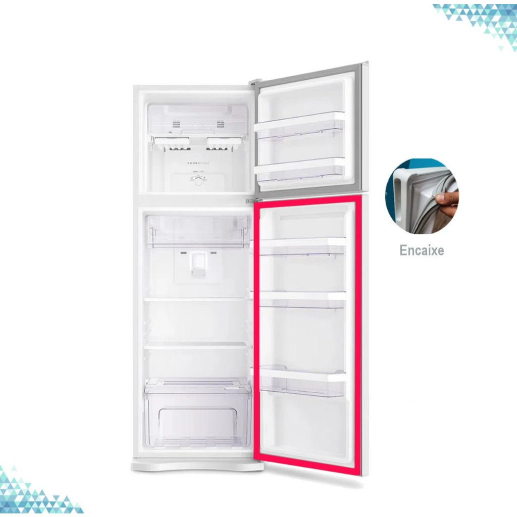 Gaxeta Borracha Geladeira Electrolux DW51/DW51X/DF51/DF52/DFN52/DC49A - 69x126cm