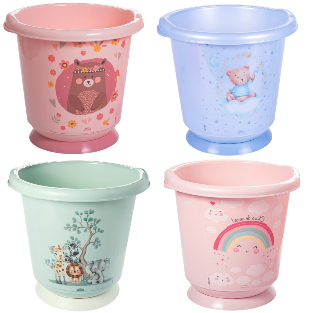 Banheira Infantil Sensitive 17,2 Litros Ofurô Banho do Bebê Resistente Plasútil