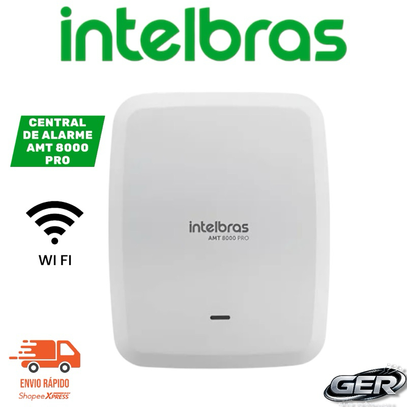 Central de alarme Intelbras Sem fio com Wi-fi AMT 8000 PRO