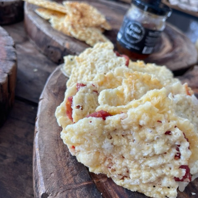 Detalhes do Queijo Provolone Desidratado