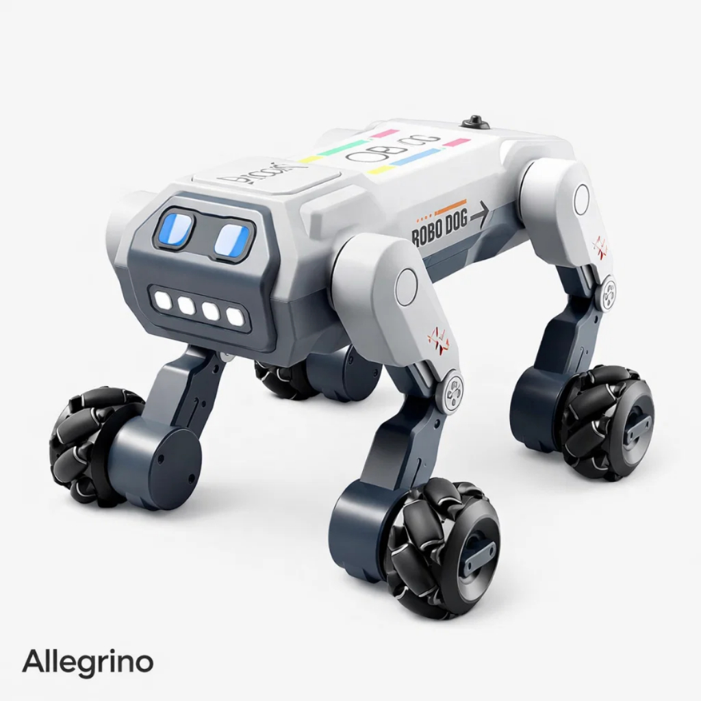 Robô Cão Interativo Cachorro com Controle por App Sensor de Gestos e Led Brinquedo Infantil Atrativo  - Allegrino