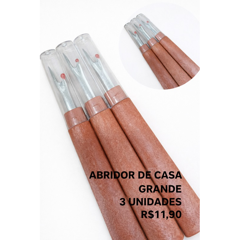 3 UNIDADES ABRIDOR DE CASA GRANDE/ DESMANCHADOR DE COSTURA