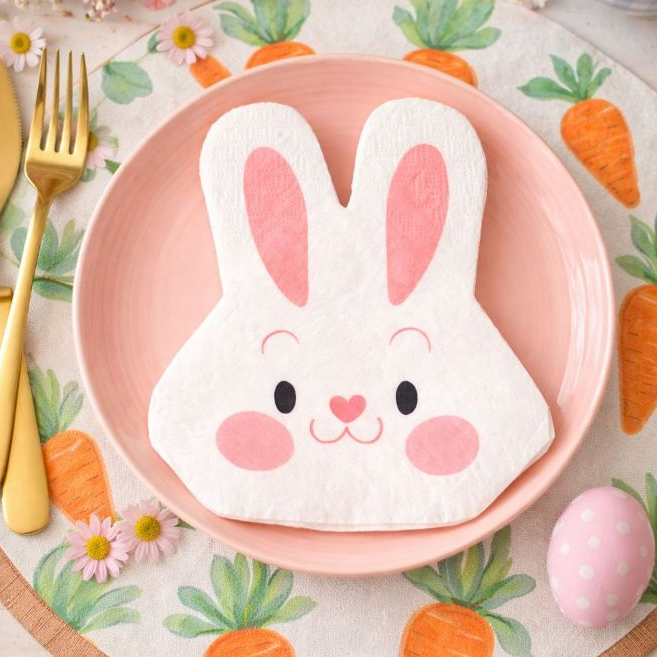 Guardanapo Páscoa de Papel Coelho Folha Dupla com 20 unidades Coelhinho Fofo Infantil Lancheira em Oferta na Shopee