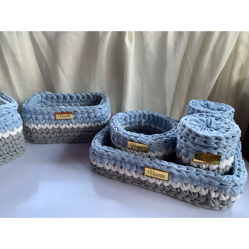 Kit Higiene Bebê Fio de Malha 6 peças PERSONALIZADO