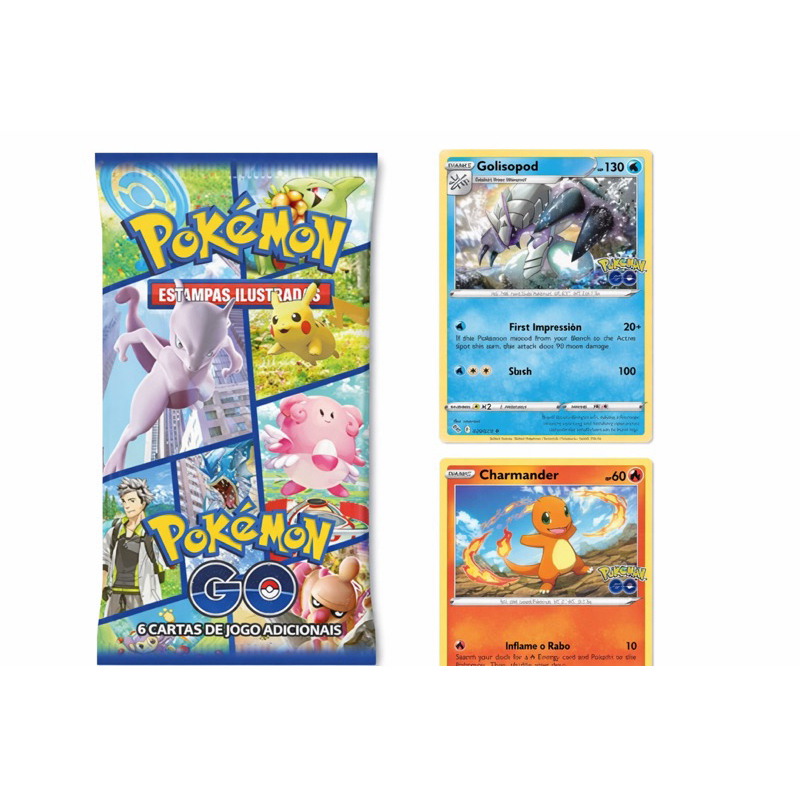 Cartas Pokémon Booster avulso TCG Copag Pokémon GO Pacotinho com Cartas Colecionáveis Pokémon Brasil