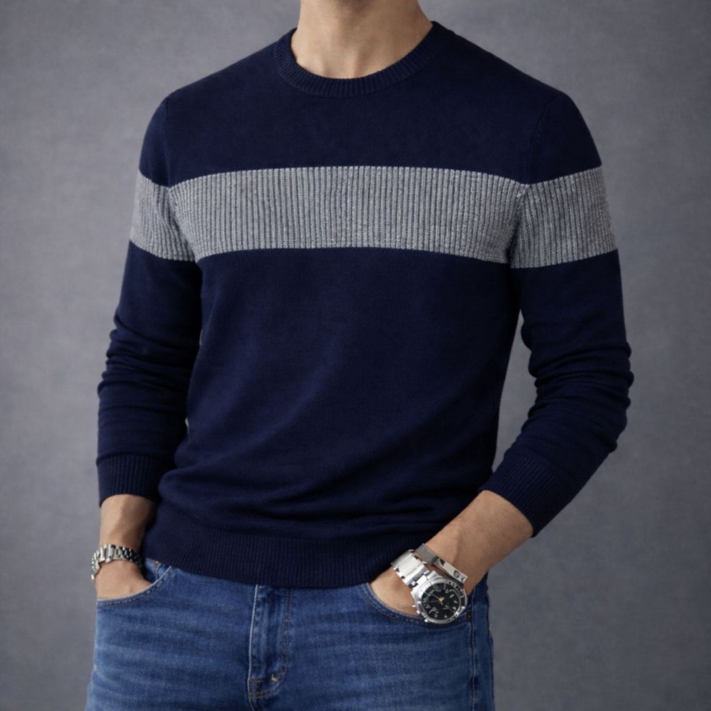 Sueter Masculino Tricô Lã Grossa Blusa de Frio Agasalho de Inverno