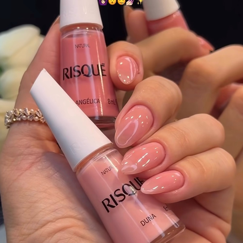 Kit 2 Esmalte Risque Angélica e Duna