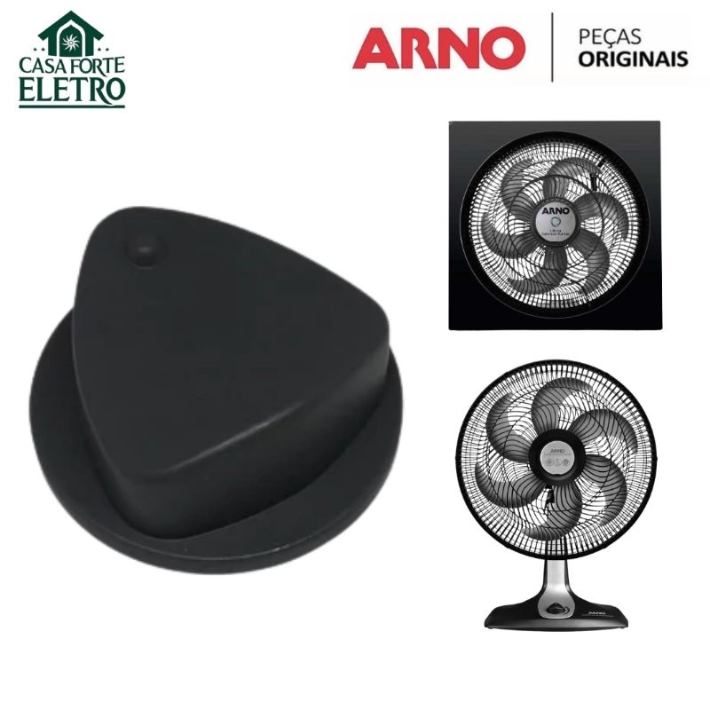 Botão Interruptor Ventilador e Circulador Arno Original Preto SF40 VE55 CC96
