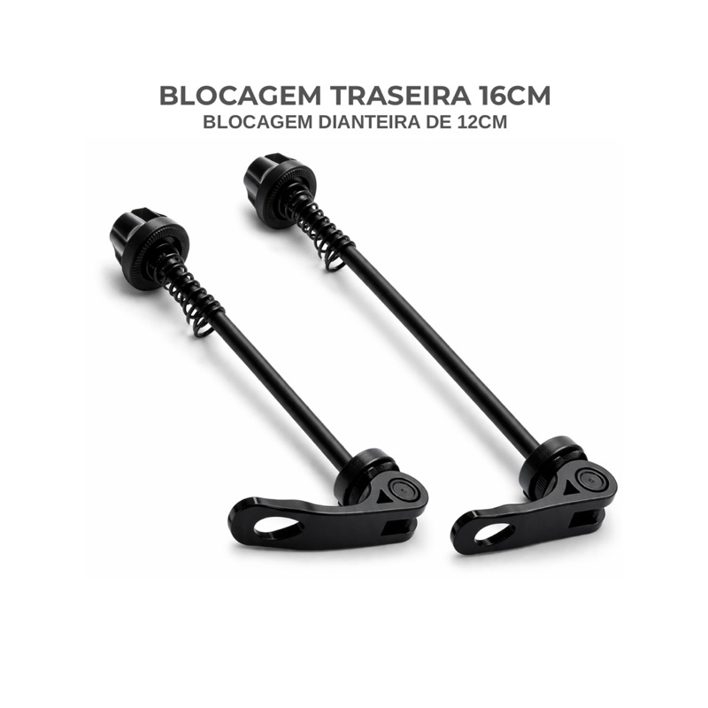 Par Blocagem De Roda Cubo Eixo Bicicleta Aperto Rapido Eixo Furado Blocagem Dianteira Traseira Bike Bicicleta