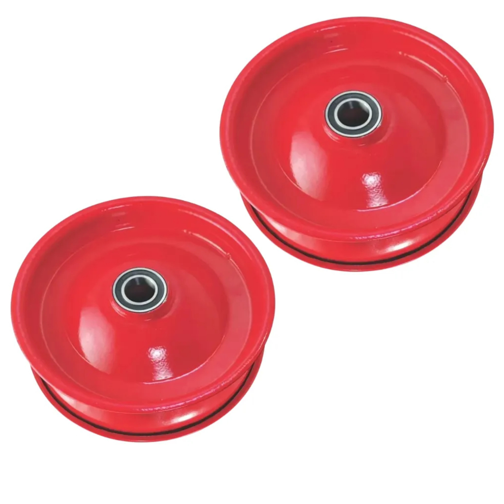 Kit 2 Rodas com Rolamento 3,25x8 Cap.até 180kg Flex Lotus