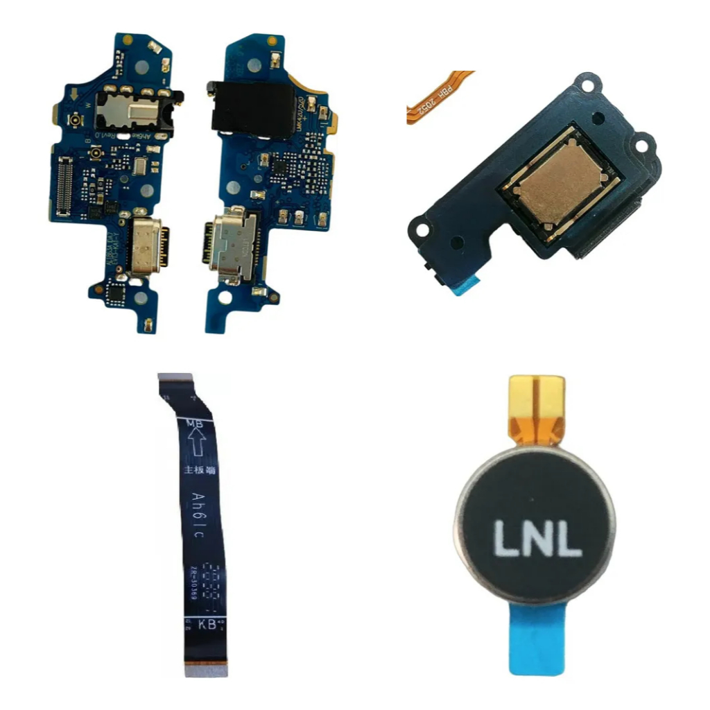 Kit Compativel Lg K62 Placa Dock De Carga + Flex Áudio E Campainha Buzzer + Flex Carga + Vibracall