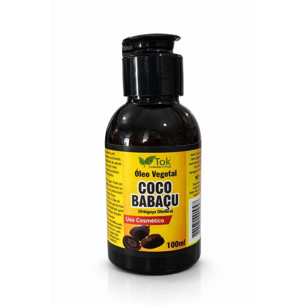 ÓLEO VEGETAL DE CÔCO BABAÇÚ 100ML