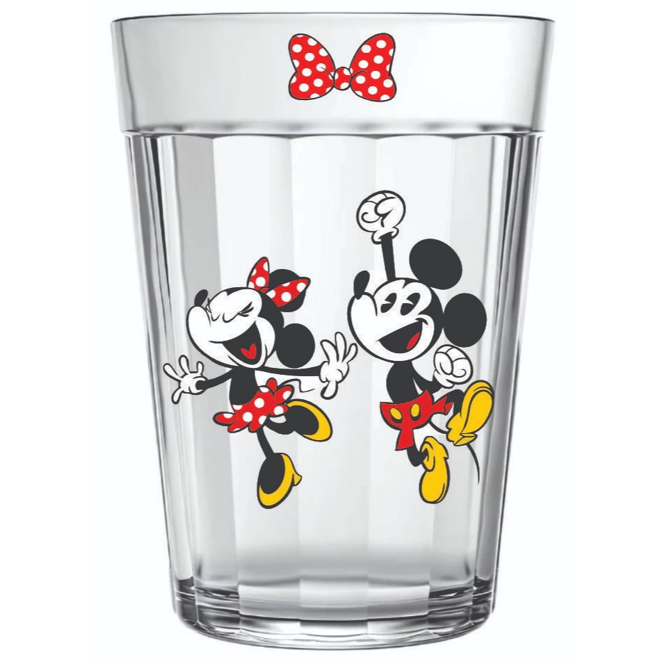 COPO MICKEY MINNIE NAMORO CAFÉ SUCO REFRIGERANTE KIT COM 2 ESTAMPAS EXCLSUIVAS 190 ML — imagem 2 de 2